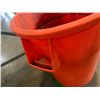 Image 3 : Uline Orange 55 Gallon Trash Can