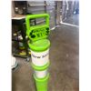 Image 7 : (2) Uline Lime Green Delineator Post with Bases
