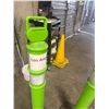 Image 8 : (2) Uline Lime Green Delineator Post with Bases