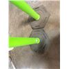 Image 9 : (2) Uline Lime Green Delineator Post with Bases