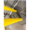Image 5 : (3) Uline Yellow Delineator Post with Bases