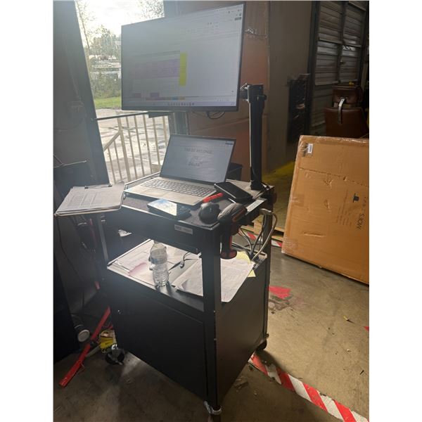 Uline AV Cart with Aopen 27" Monitor Model 27SB2 25"X19"x41"