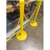 Image 4 : (3) Yellow Safety Stanchions and Chain