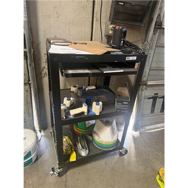 Ulive AV Cart 25"x19.5"x41" (Contents Not Included)