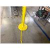 Image 7 : (2) Yellow Safety Stanchions and Chain