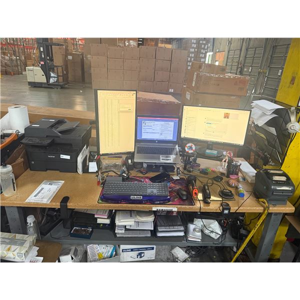 Uline Workbench 72"x30"x35" (Contents Not Included)