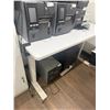 Image 3 : White Adjustable Height Desk 55"x28"x32" (Contents Not Included)