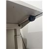 Image 9 : White Adjustable Height Desk 55"x28"x32" (Contents Not Included)