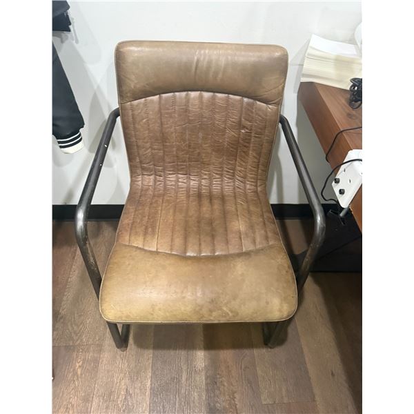 Moes Home Collection Cowhide Arm Chair