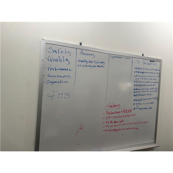 Wall Mounted White Board 48"x36"