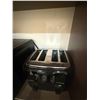 Image 4 : Black Microwave and Black Toaster
