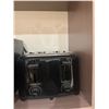 Image 6 : Black Microwave and Black Toaster