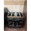 Image 7 : Black Microwave and Black Toaster