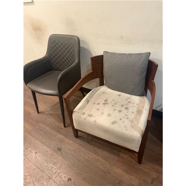 Two Assorted Style Arm Chairs