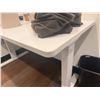 Image 12 : (2) White Adjustable Tables 55"x28"x32"
