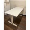 Image 1 : (2) White Adjustable Tables 55"x28"x32"