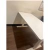 Image 6 : (2) White Adjustable Tables 55"x28"x32"