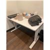 Image 9 : (2) White Adjustable Tables 55"x28"x32"