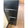 Image 7 : Black Four Drawer Metal File Cabinet 18"x15"x51"