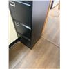 Image 8 : Black Four Drawer Metal File Cabinet 18"x15"x51"