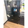 Image 3 : (3) Assorted Metal Office Storage Cabinets (Two Door Cabinet Needs Door Repaired/ Contents Not Inclu