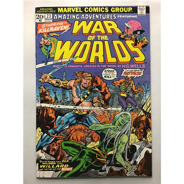 Amazing Adventures #23 (1974) Marvel stamp intact