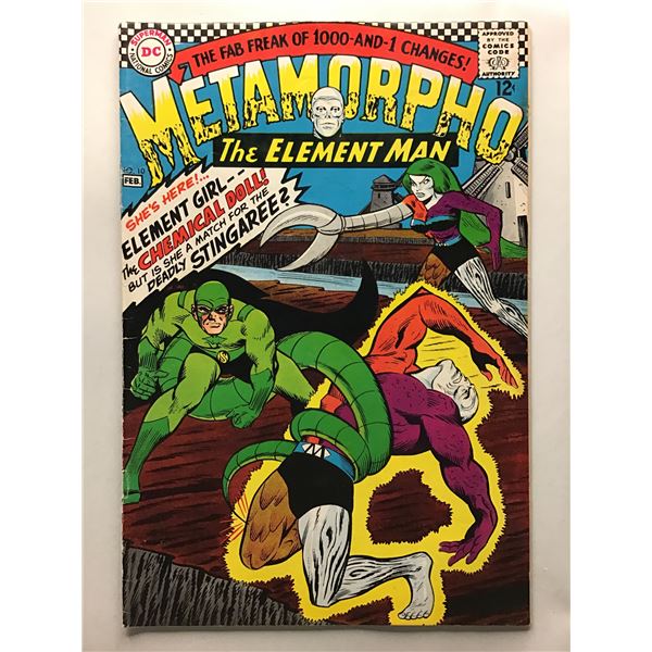 Metamorpho #10 (1967) 1st app of Element Girl