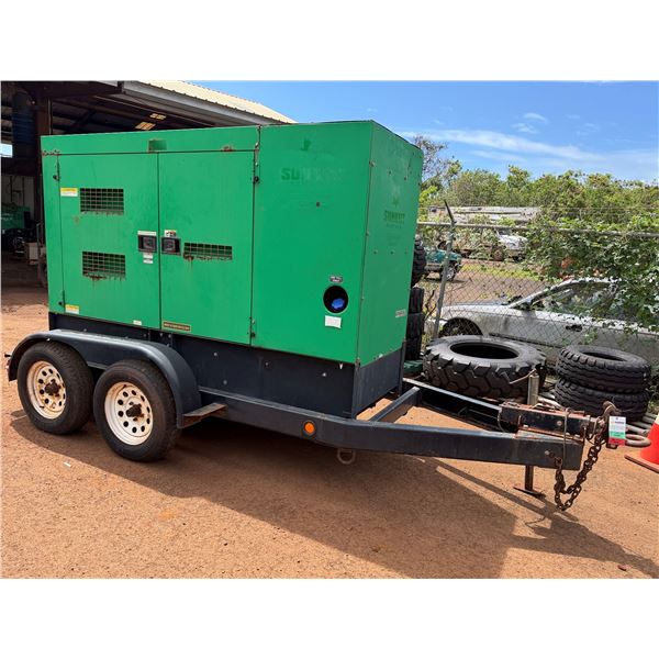 (916882) 2016 MQ DCA-70SSIU4F Diesel 56KW Towable Generator (Starts & Runs - See Video)