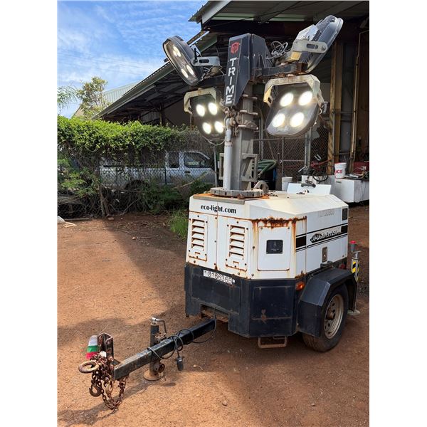(10166365) Trime EL1250 Towable LED Vertical Mast Light Tower (Starts & Runs - See Video)