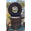 Image 1 : Qty 4 H.D. Rim Guard Wide Wall Tires 12-16.5 IND