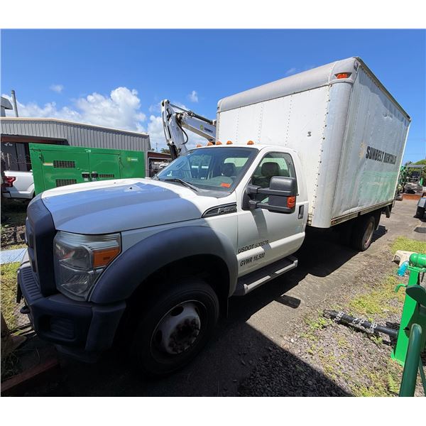 2015 Ford F450 Super Duty Box Truck w/ Lift Gate, Lic. 846HEB (Needs New Engine, Doesn't Start)