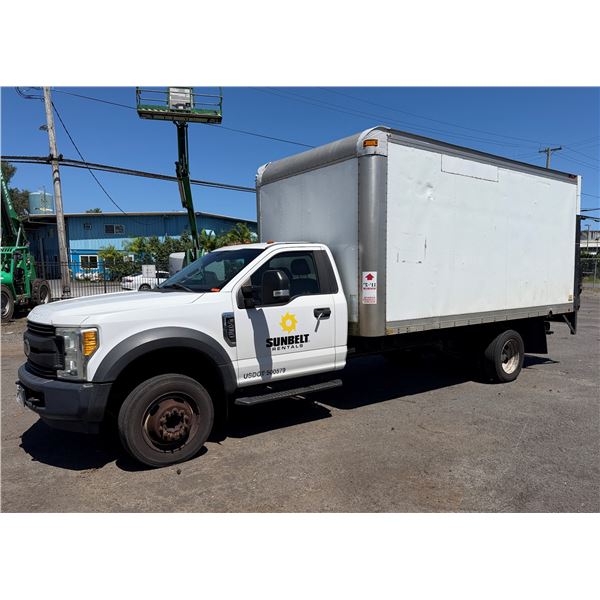 2016 Ford F450  Box Truck w/ Lift Gate, 120748 Miles, Lic. 906HDZ (Starts & Runs - See Video)