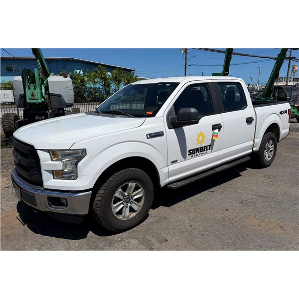 (943810) 2016 Ford F150 XL 4X4 Pickup Truck 124432 Miles, Lic. 835MDM (Starts & Runs - See Video)