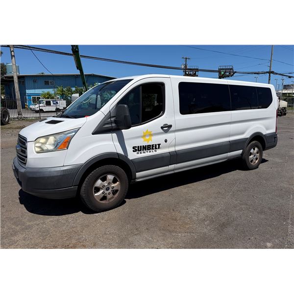 2016 Ford Transit 350 XLT  Passenger Van, 102343 Miles, Lic. ZFN844 (Starts & Runs - See Video)
