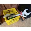 Image 1 : Group of Assorted Tools & Hardware - 2-1/4" & 2-3/8" Wrenches, Chain, Hex Key, Etc.