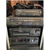 Image 2 : Rolling AV Rack w/Pioneer Laser Karaoke, VocoPro Gig, Man Plus, Sony Receiver, RCA CD Changer, Sharp