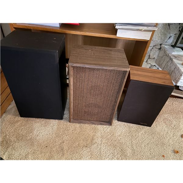 Group of 3 Various Speakers - Realistic, Scott, Etc.