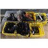 Image 1 : Group of Various Audio Cables, Cords, Wheels, Etc.
