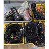 Image 2 : Group of Various Audio Cables, Cords, Wheels, Etc.