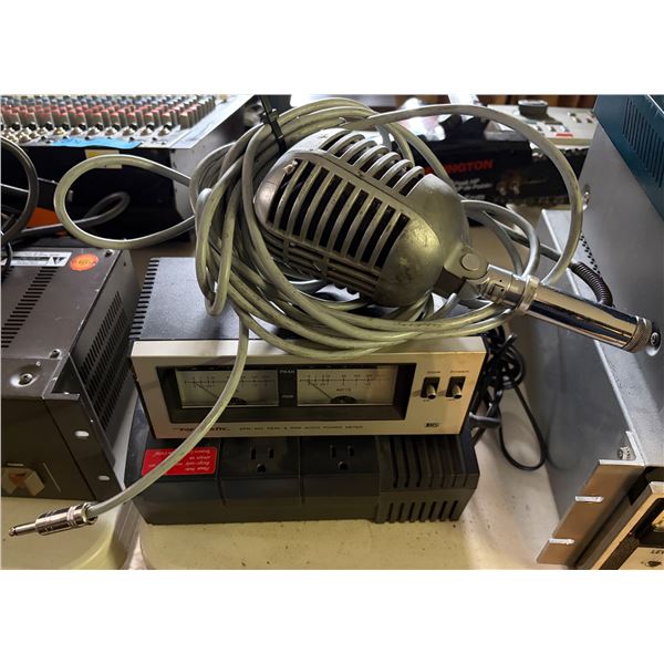 Group of 3 - Mic, Realistic APM-20o Peak Audio Power Meter & Cyberpower 425VA