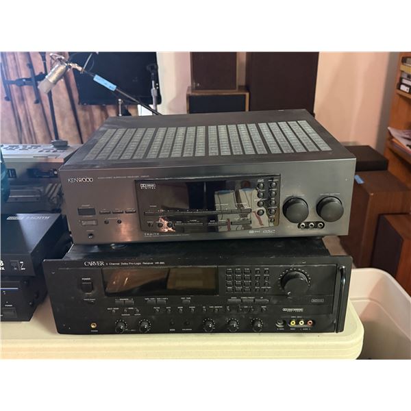 Kenwood Audio/Video Surround Sound Receiver & Carver 5 Channel Dolby-Pro logic Receiver HR-895