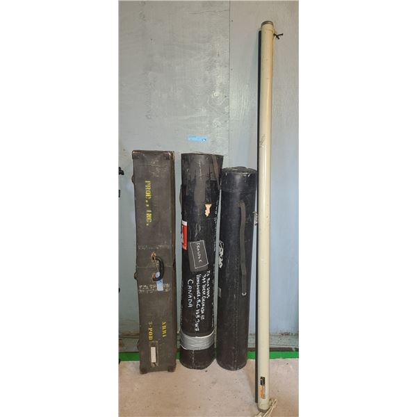 Vintage Heavy-Duty Hard Shell Tripod & Production Gear Transport Cases