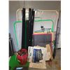 Image 1 : Studio Production Grip Lot: Diffusion Frames, Scrim Flags, Behringer Eurolight LC2412 Console Box, S