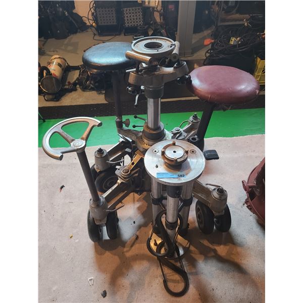 Elemack Professional Camera Dolly System with Operator & Assistant Stools, Steering Ring & Bazooka C