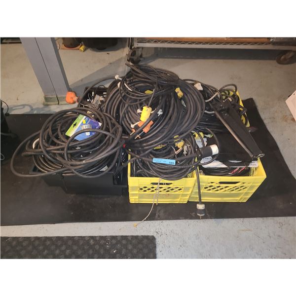 Heavy-Duty Stage Power Cables, Extensions & Production Wiring Crate