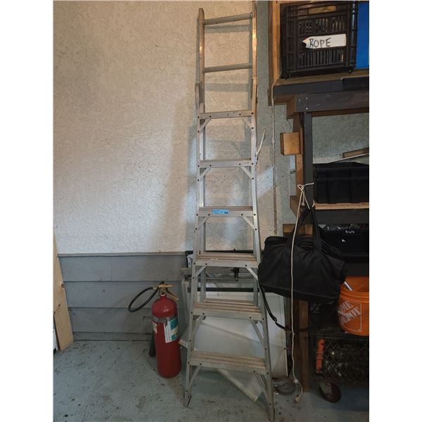 Group of 2 Ladders & Fire Extinguisher