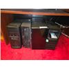 Image 1 : Set of 4 Desktop PC Computer Towers & Video Editing Workstations including Lenovo ThinkCentre and Cu