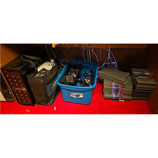 Broadcast Video Archival & Duplication Suite: Multi-Drive CD/DVD Tower Duplicator, Tote of Video Med