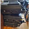 Image 1 : Set of 3 Professional Studio Stage Flood Lights with Yoke Mounts & Heavy-Duty Pipe Clamps