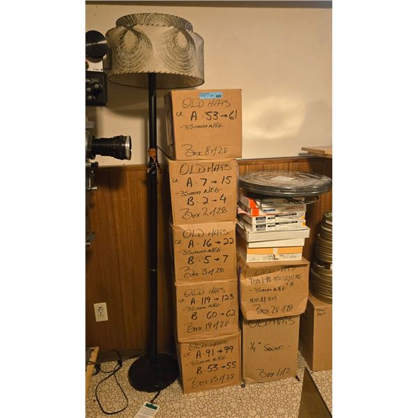Vintage 35mm Film Negatives & Audio Archival Collection - approx. 7 boxes